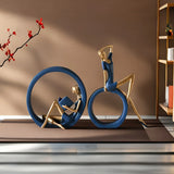 Elegant Yoga Reader Statue