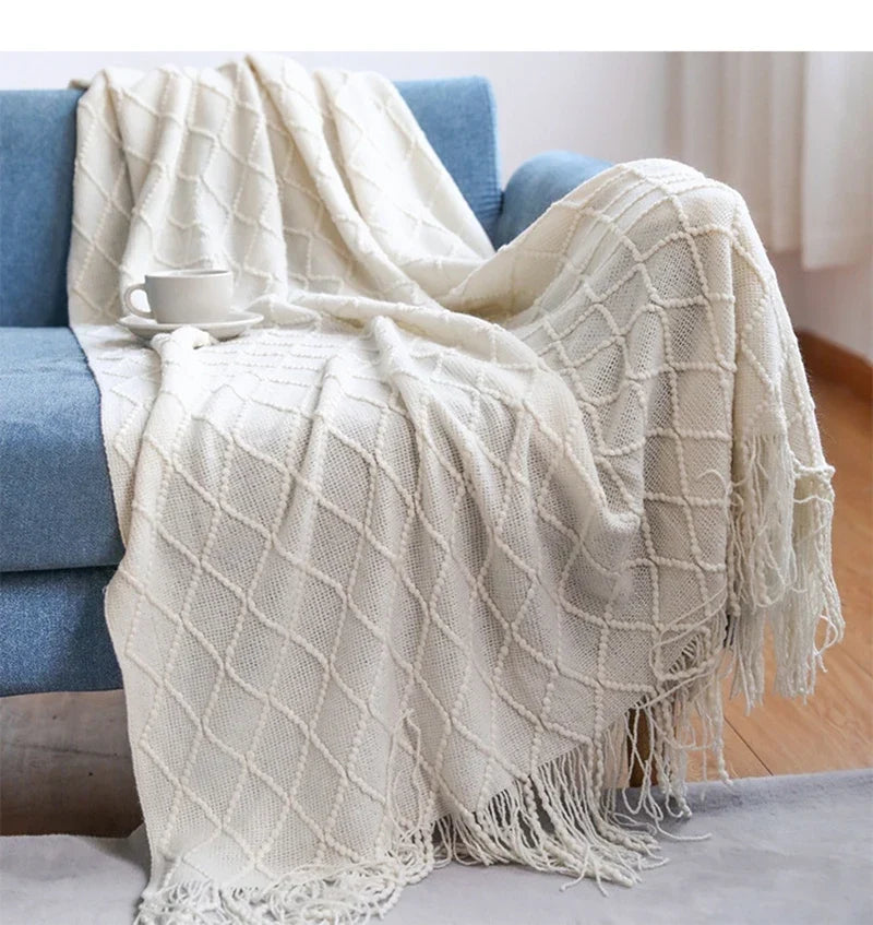 Cozy Knit Throw Blanket
