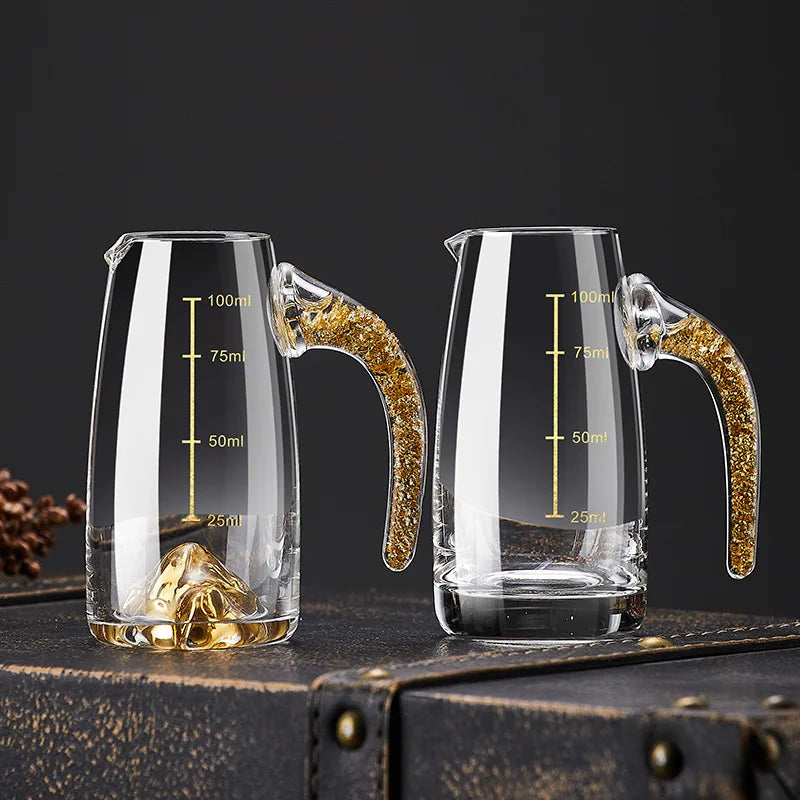 Elegant Gold Leaf Wine Set