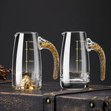 Elegant Gold Leaf Wine Set