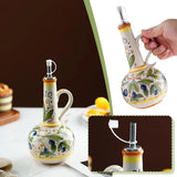 Hand-Painted Ceramic Oil Dispenser