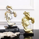 Elegant Lovers Resin Sculpture