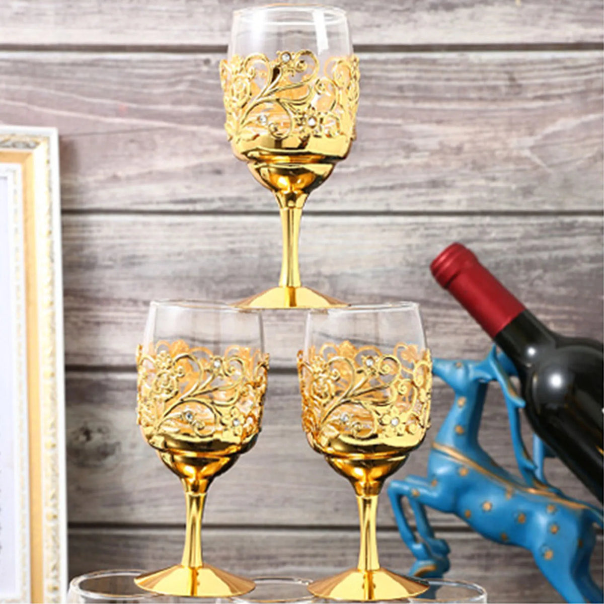 Golden Nordic Wine Goblet