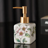 Elegant Floral Ceramic Lotion Dispenser
