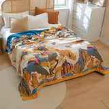 Boho Cotton Throw Blanket