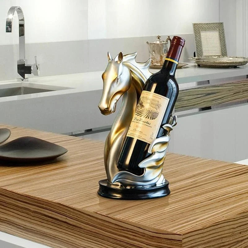 Elegant Horse Wine Holder