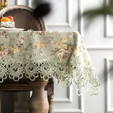 Elegant Floral Lace Tablecloth