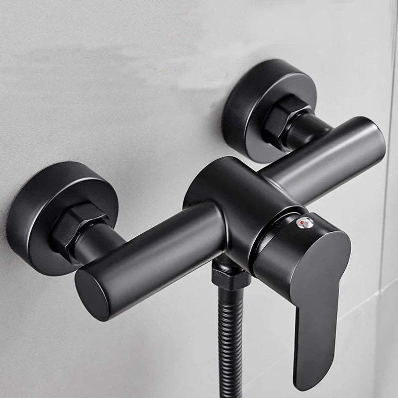 Elegant Wall-Mounted Shower Faucet