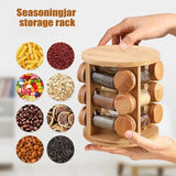Wooden Spice Rack Organizer