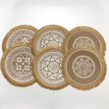 Boho Chic Jute Placemats Set