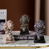 Elegant Resin Lion Sculpture