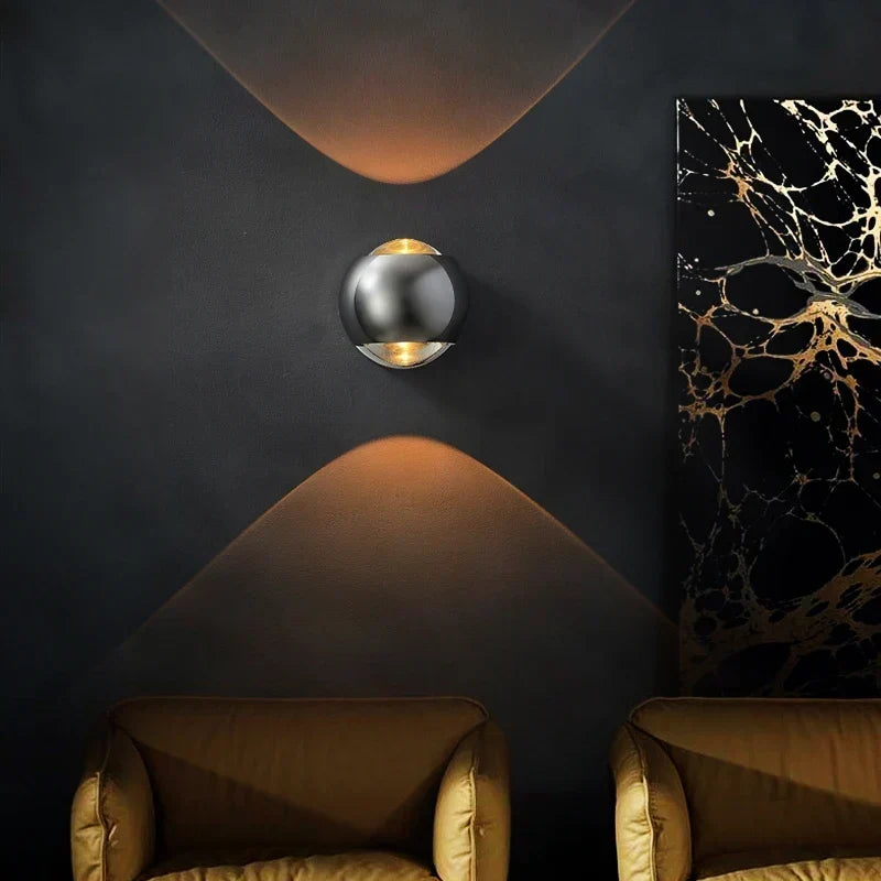 Modern Brass LED Wall Light