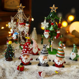 Charming Glass Santa Ornaments