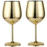 Elegant Stainless Steel Wine Goblet
