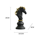 Elegant Chess Resin Sculptures