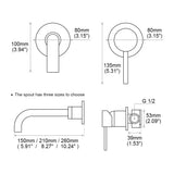 Elegant Rose Gold Bathroom Faucet