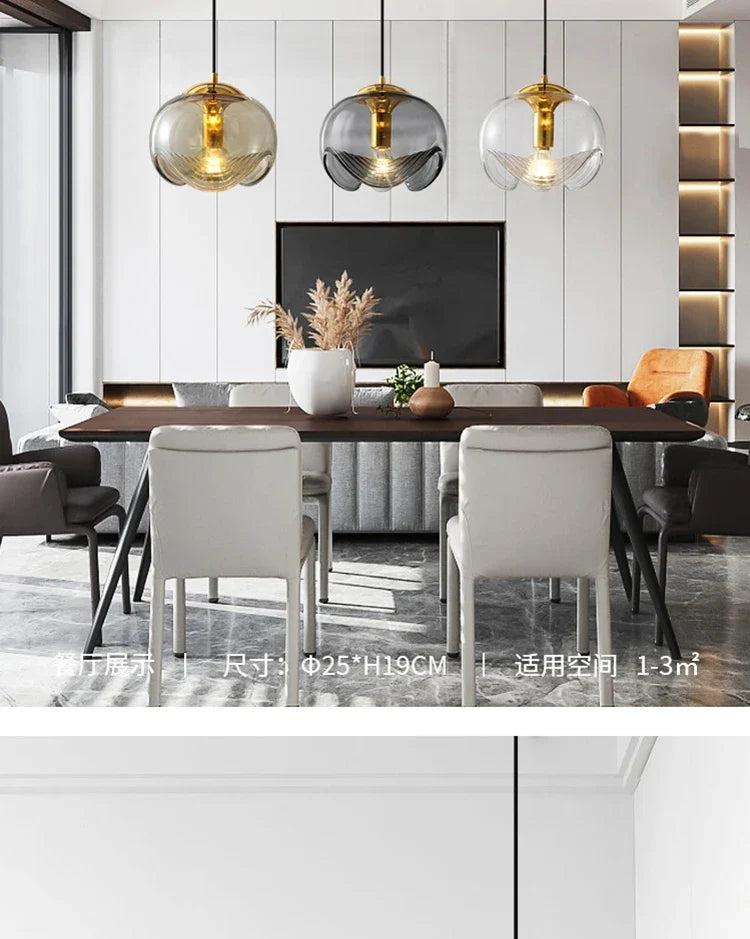 Elegant Glass Pendant Light