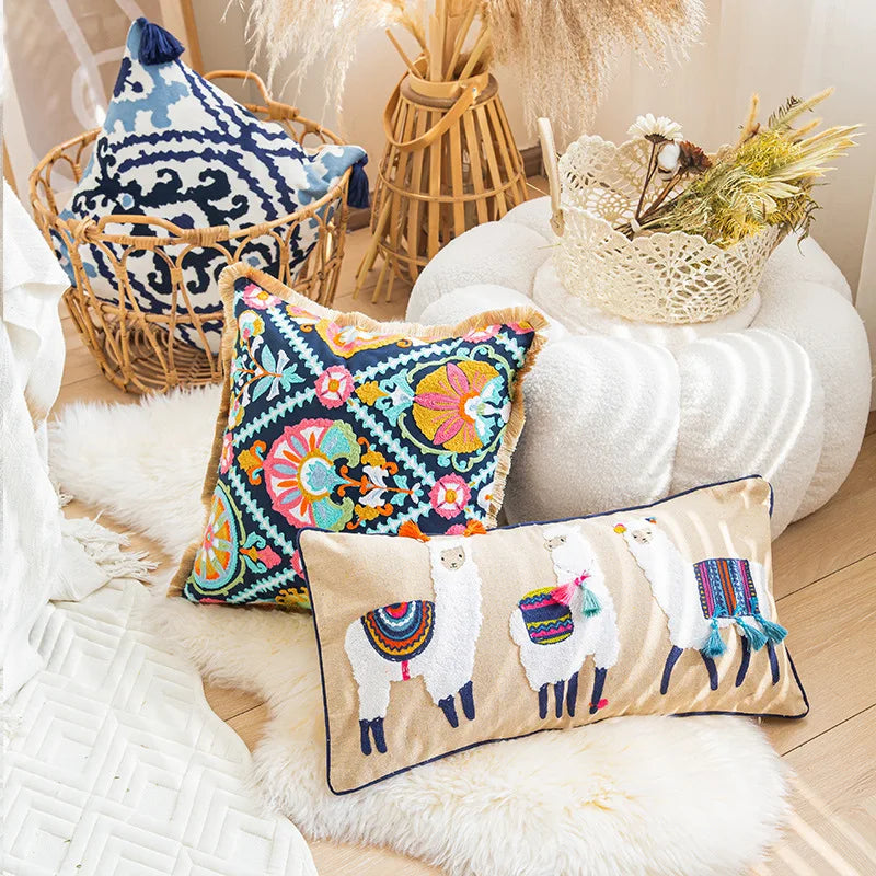 Nordic Ethnic Cotton Pillow Cover