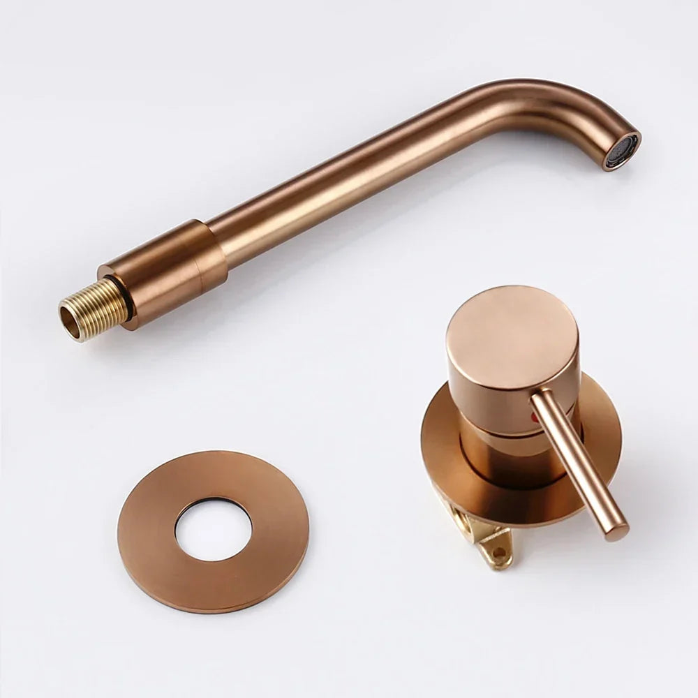 Elegant Rose Gold Bathroom Faucet