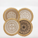 Boho Chic Jute Placemats Set