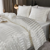 Luxurious Satin Stripe Bedding Set