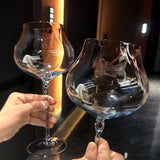 Elegant Gradient Wine Glass Set