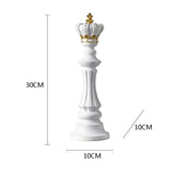 Elegant Chess Resin Sculptures