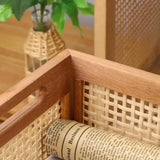 Retro Wooden Storage Basket