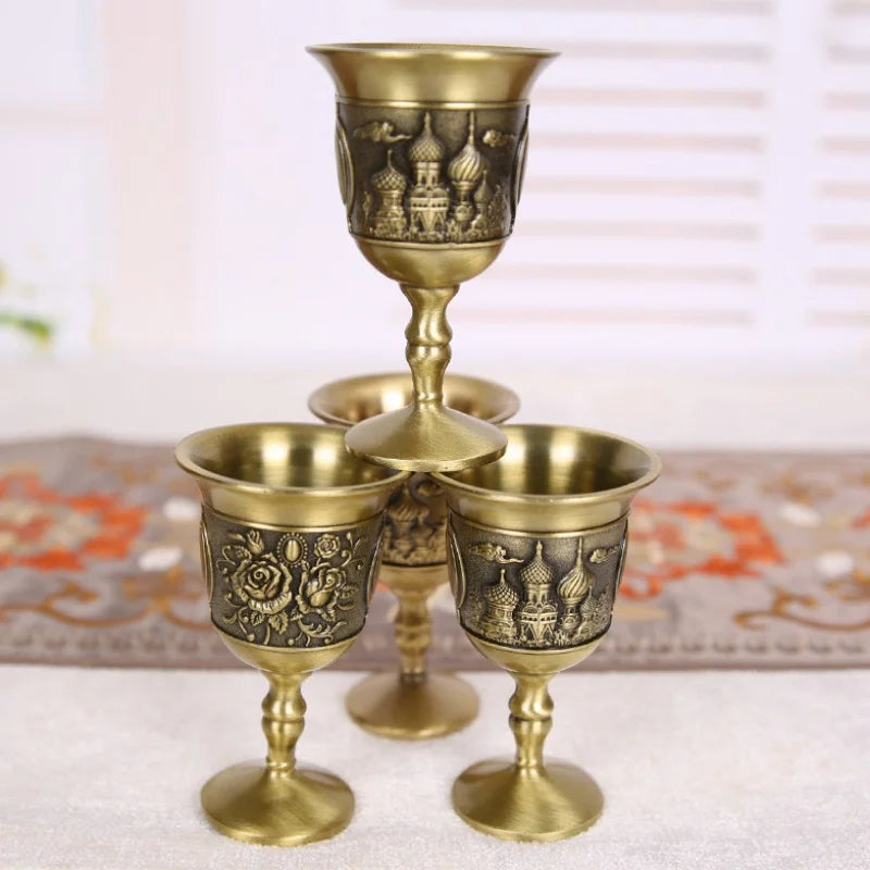 Vintage Bronze Shot Glass