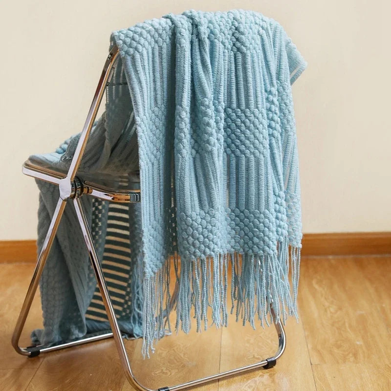 Cozy Knit Throw Blanket