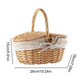 Handcrafted Wicker Picnic Basket