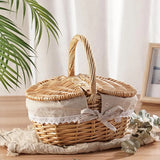 Handcrafted Wicker Picnic Basket