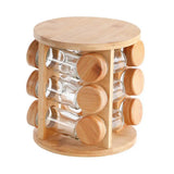 Wooden Spice Rack Organizer