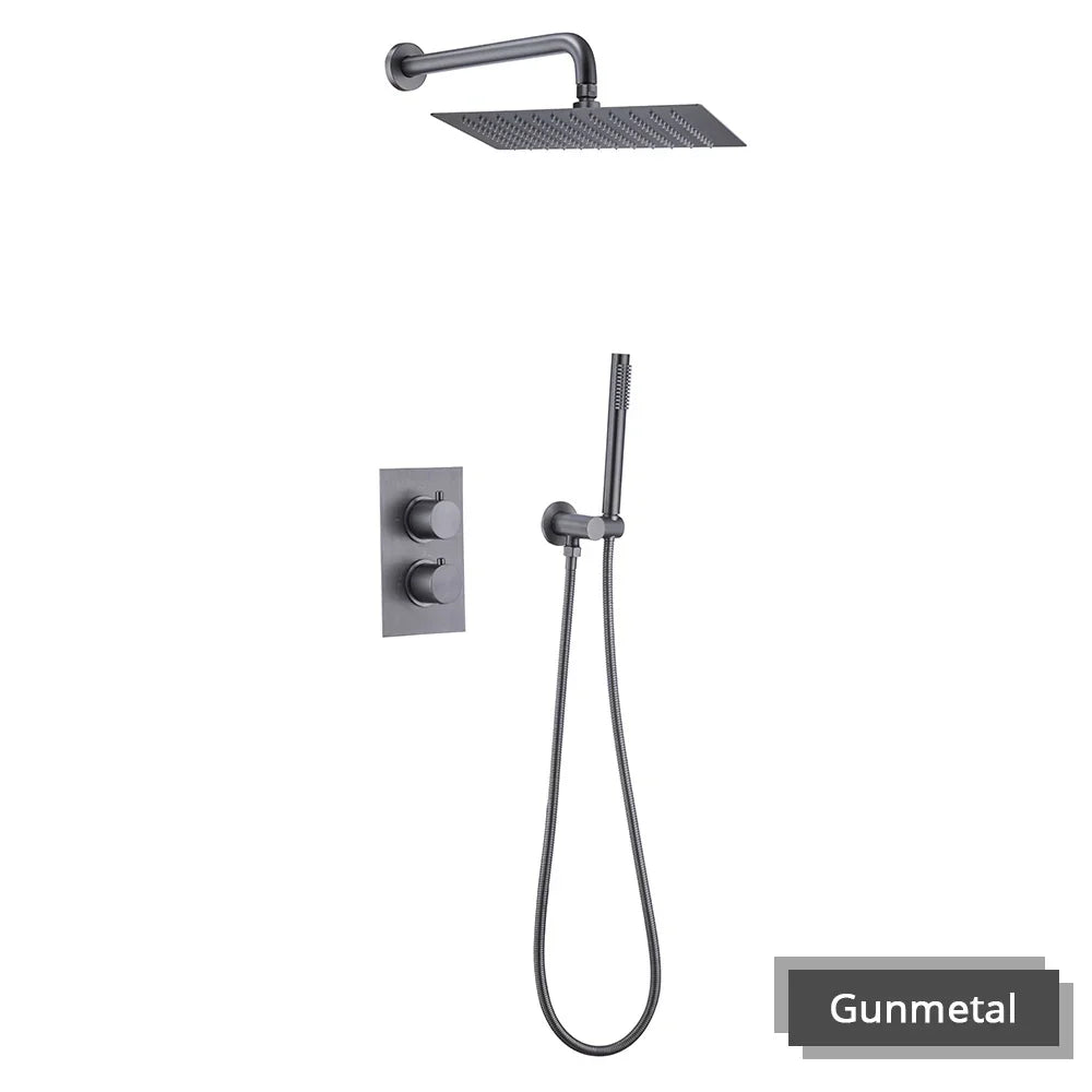 Elegant Wall-Mounted Shower System