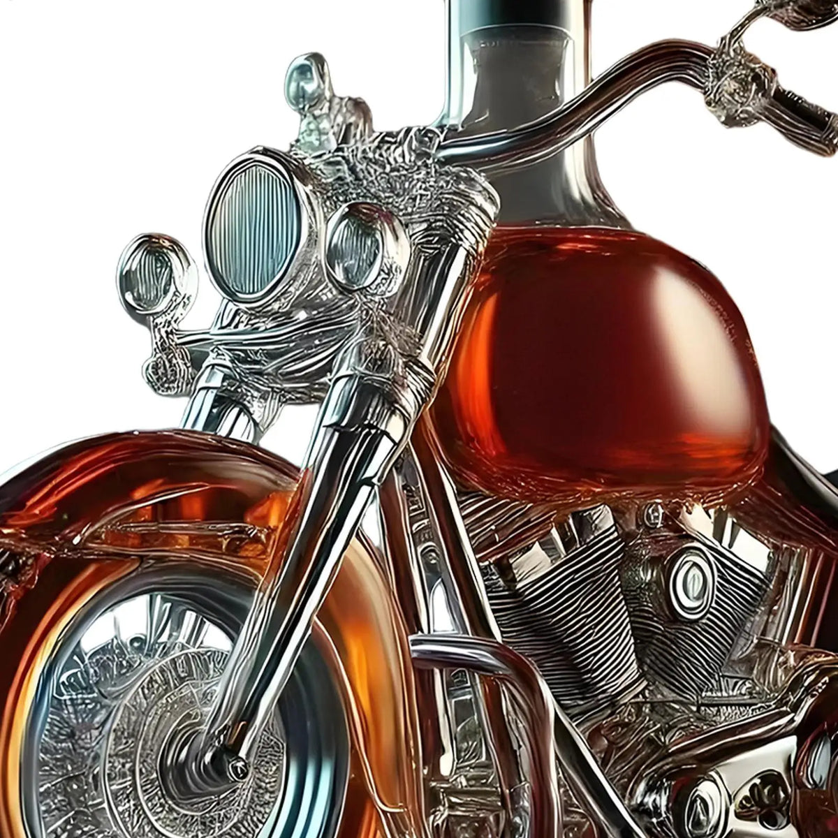 Vintage Motorcycle Whiskey Decanter