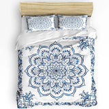 Bohemian Blue Mandala Duvet Set