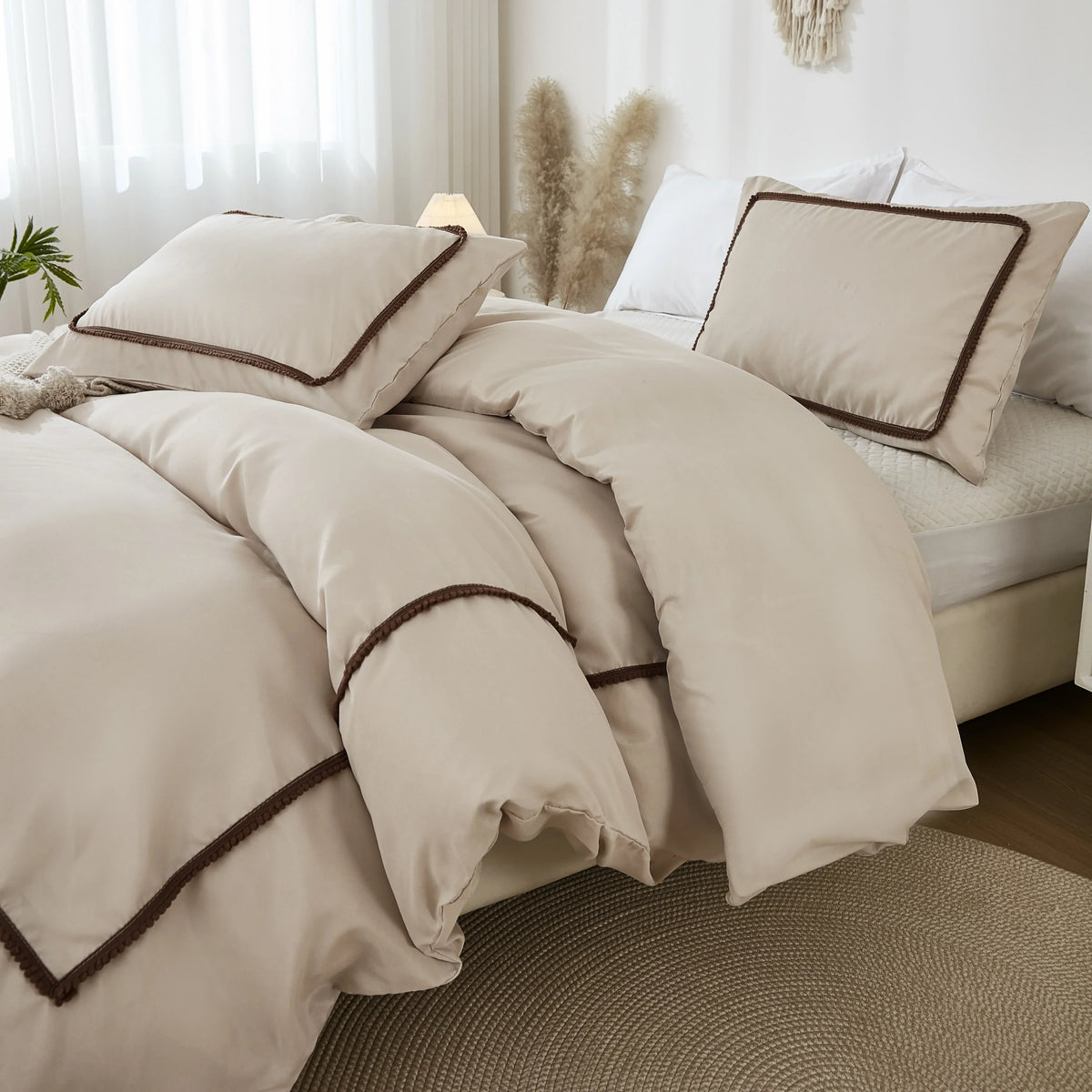 Elegant Beige Duvet Cover Set