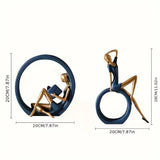 Elegant Yoga Reader Statue