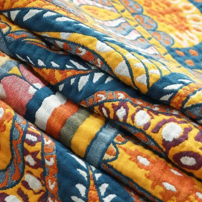 Boho Cotton Throw Blanket