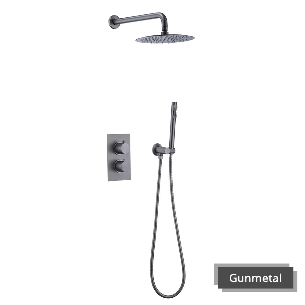 Elegant Wall-Mounted Shower System