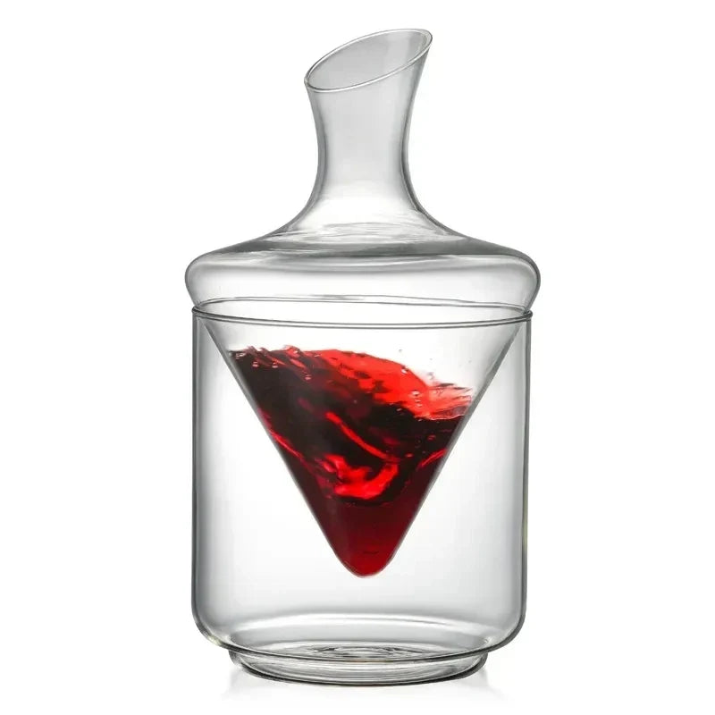 Elegant Crystal Wine Decanter Set