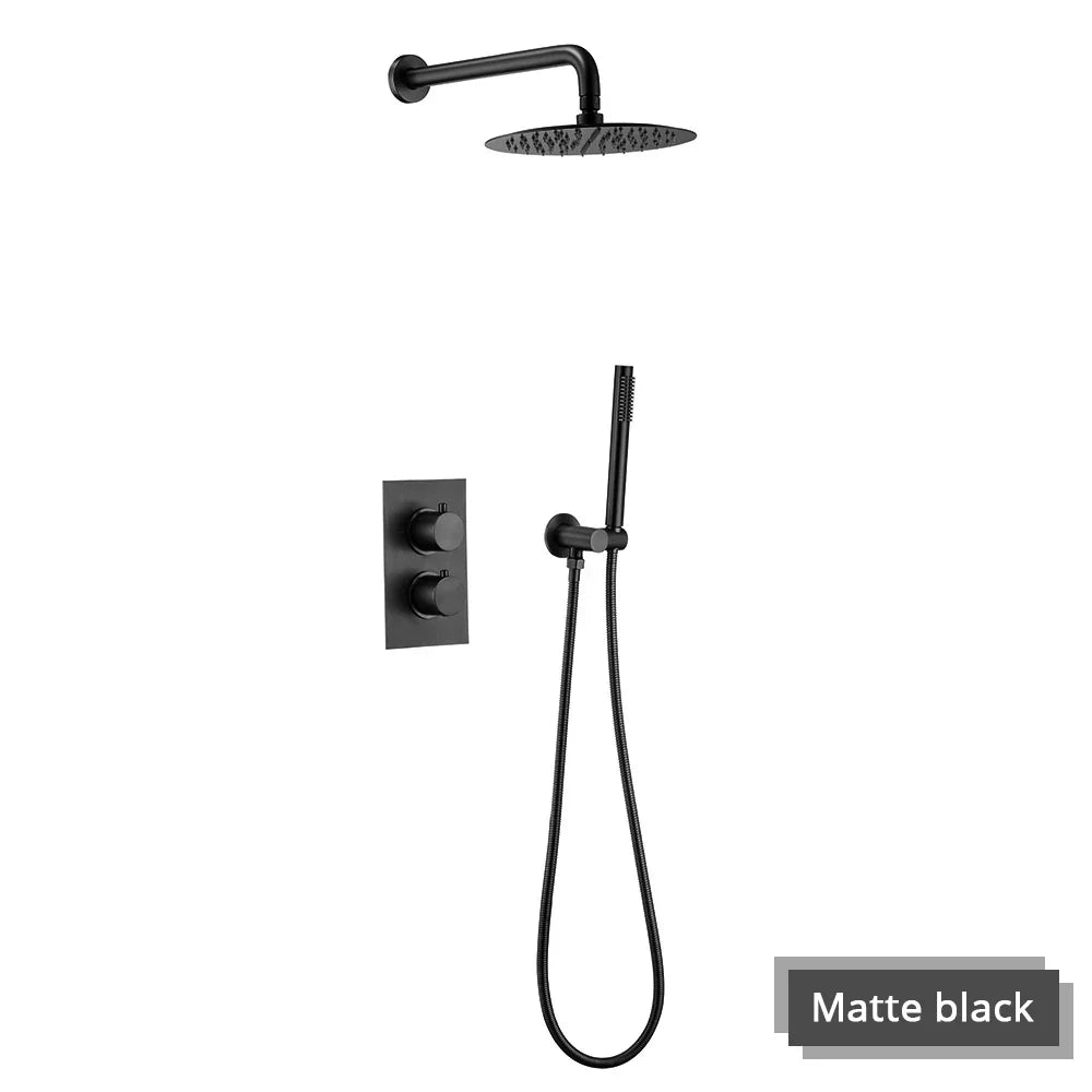 Elegant Wall-Mounted Shower System