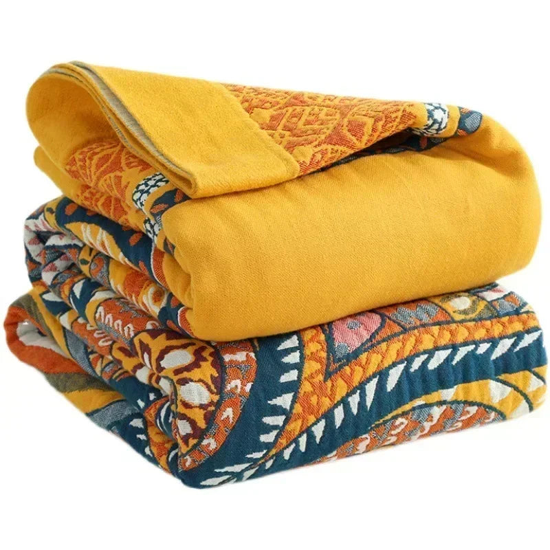 Boho Cotton Throw Blanket